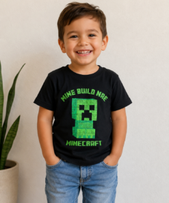 Camisa Minecraft/ 3 años